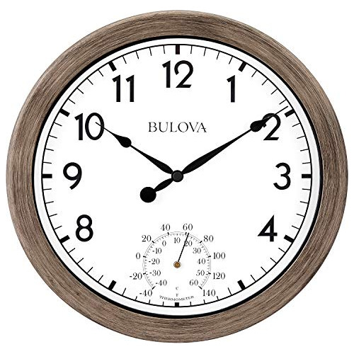 Patio Time Indoor/outdoor Wall Clock, 10.25, Rattan Fin...