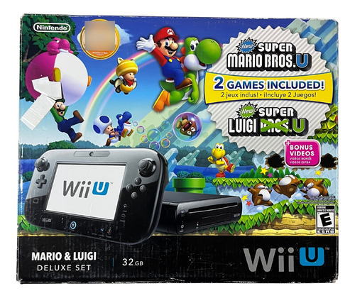 Nintendo Wii U Mario & Luigi Deluxe Set Negro