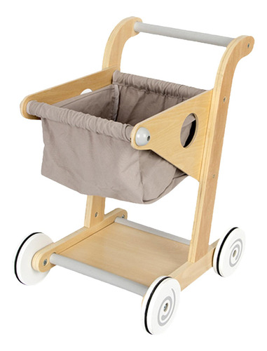 Carrito De Compras De Madera Preescolar Niños Pequeños