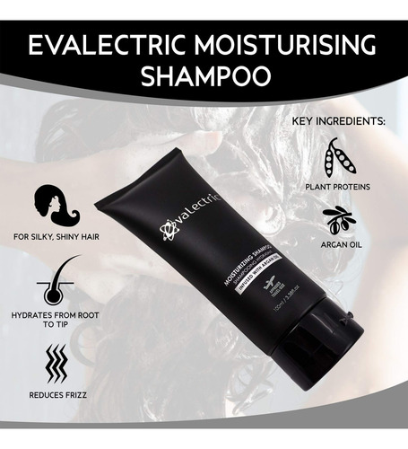 Shampoo Evalectric Olive Oil 100ml | Hidratante Para Cabelos