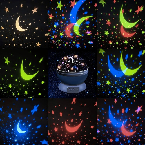 Proyector Lampara Led Estrellas Giratorio Reflector Navideño