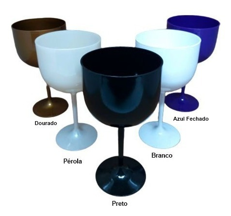 Imagem 4 de 6 de Kit 50 Taças De Gin Acrílico 450ml Sem Personalização
