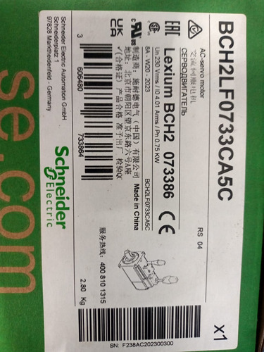 Servo Motor Bch2 Flange 80mm 750w Bch2lf0733ca5c