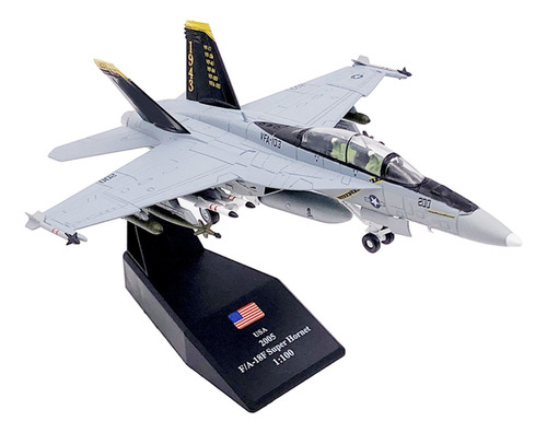 . 1:100 Scale Fa-18f Model Airplane Fighter Airplane For