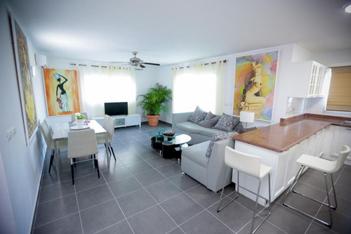 Renta De Apartamento Totalmente Amueblado En White Sands Con Acceso A Playa