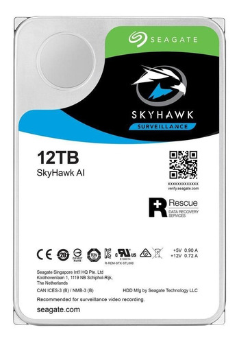 Disco Duro Interno Seagate Skyhawk Ai St12000ve0008 12tb