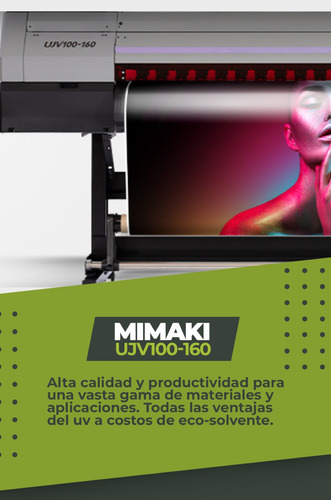 Ploter De Impresión Uv Mimaki Ujv100-160 Plus