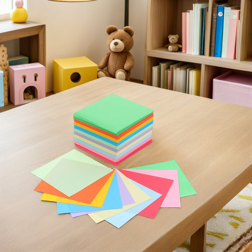 1000 Unidades De Papel De Origami Para Artesanato Colorido D