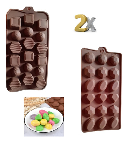 Molde De Silicon Barra De Chocolate Bombones