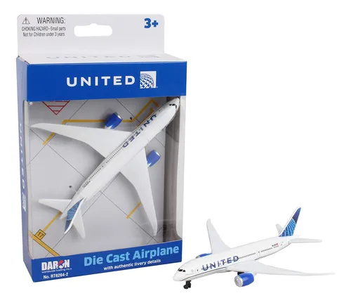 Avión Daron United 747 De Metal Fundido A Presión, Monoplano