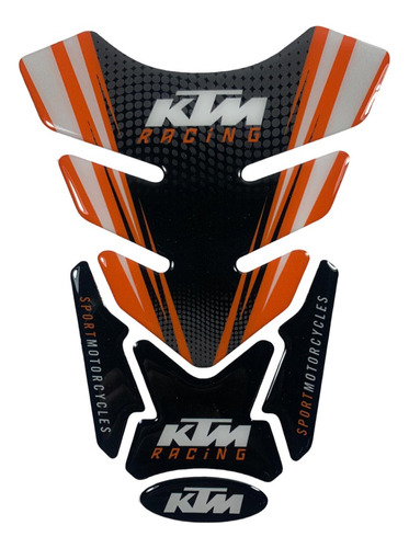 Cubre Tanque Moto Tankpad Resina Para Ktm Naranja Racing