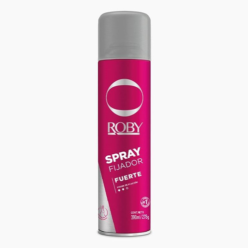 Spray Fijador Fuerte Roby 390 Ml