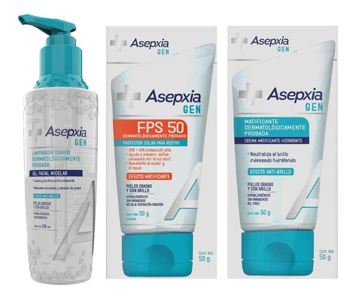 Asepxia Limpiador Diario Facial - g a $656