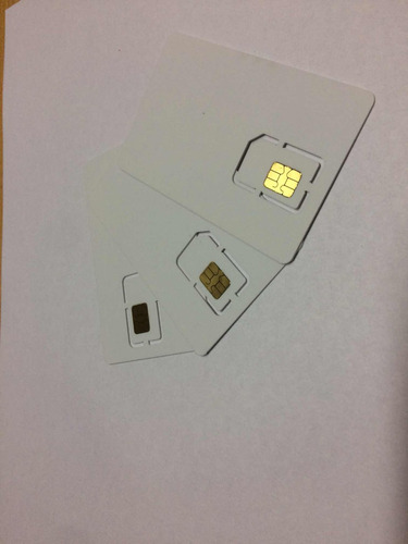 Imagen 3 de 10 de Tarjeta Inteligente De Contacto Sle5528 Chip Sim - Pack X 50