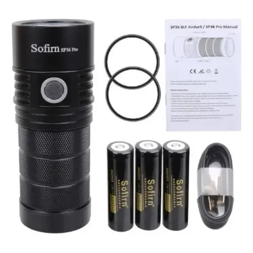 Sp36 Pro Diffuser Lanterna Sofirn Sp36 Pro Led 8000 Lumens Com 3 Baterias ...