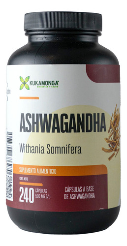 Cápsulas De Ashwa Sup Gandha - 240 Cápsulas