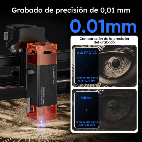 Máquina De Grabado Y Corte Por Láser Atomstack A10 Pro V2