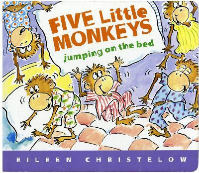 Libro Five Little Monkeys Jumping On The Bed Lap Board Bo...