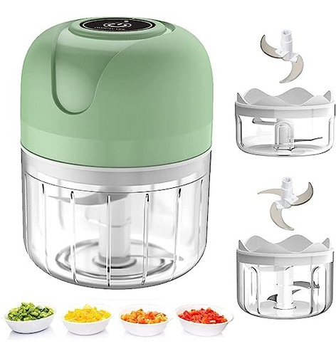 Mini Procesadora Picador De Verduras Recargable Tipo Ninja