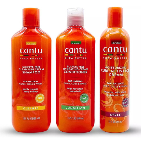 3pack Shampoo, Acondicionador Y Activador De Rizos Cantu