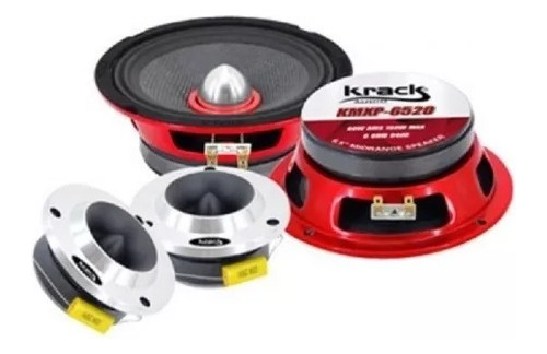 Set De Medios Krack 6.5 Kmxp-6520 80w Rms Fibra De Carbono