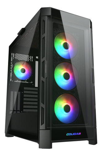Gabinete Cougar Duoface Pro Rgb Negro Eatx Cristal Templado