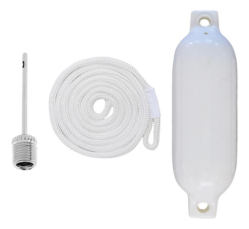 Guardabarros Para Barcos, Guardabarros Cuerda Blanca Blanca
