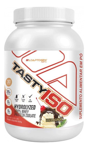 Tasty Iso Whey 900g Adaptogen - Sabor: Vanilla Sundae Vanilla Sundae