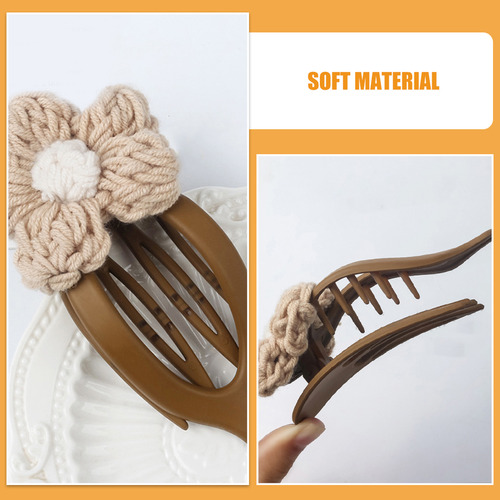 Pinzas Con Forma De Flor Para Cabello Fino Y Grueso: Punto A