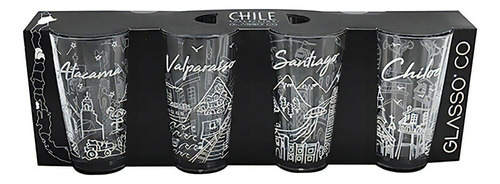 Set 4 Vasos Chile Collection Glasso Transparente
