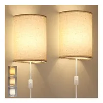 Comprar Lámparas De Pared Enchufable Juego De Dos Apliques De Pared