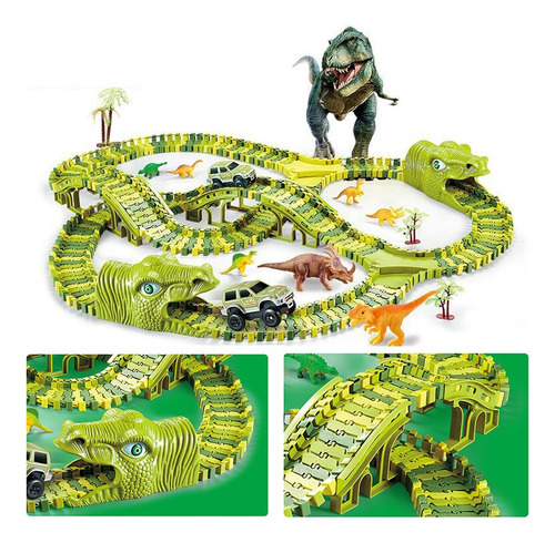 211pcs Jellydog Dinosaurio Tracks Juegos, Dinos Tracks
