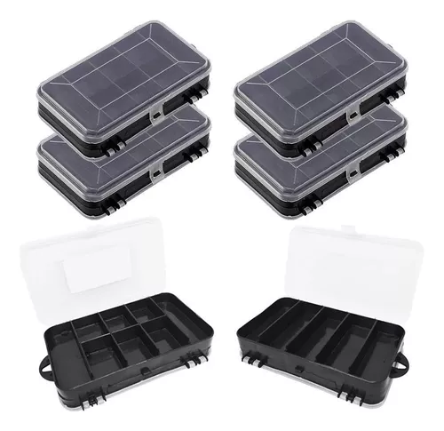 Caja de accesorios para pesca Rcs Shop Kit caixa maleta organizadora (4  unidades) color gris oscuro 0.14m x 0.08m