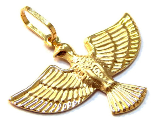 Pingente Divino Espírito Santo Em Ouro 18k Grande Cor Amarelo