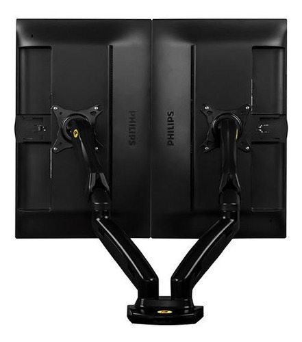 Imagen 3 de 3 de Soporte North Bayou NB F160 de mesa para TV/Monitor de 17" a 27" negro