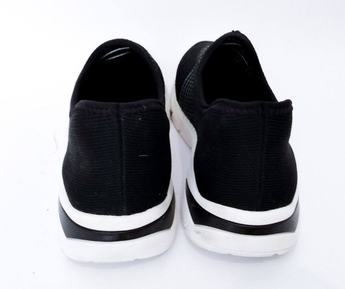 Tênis Jogging Malha Preto Elástico Bebece Confy