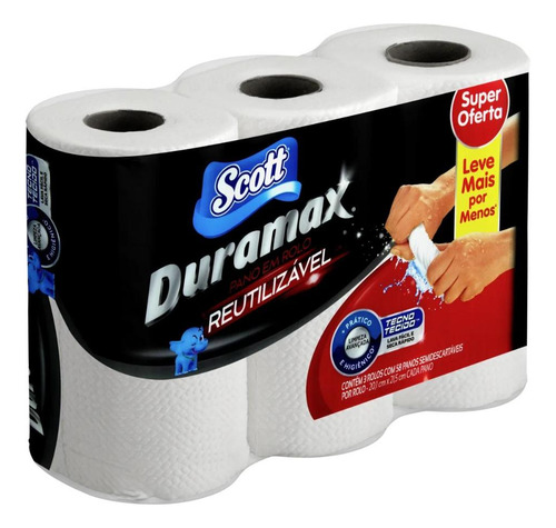 Pano Reutilizável Scott Duramax 174 Un Leve Mais Pague Menos Branco