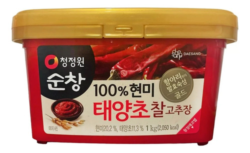 Gochujang Coreano 1kg Pasta De Chile Seco Rojo Coreana