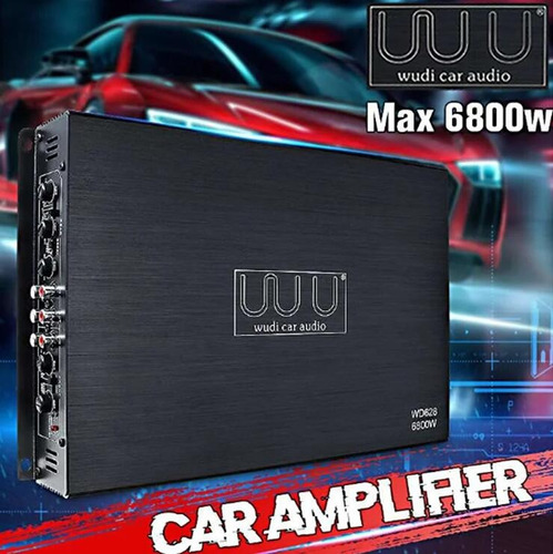 Amplificador De Audio De 6800w 4 Canales Para Auto