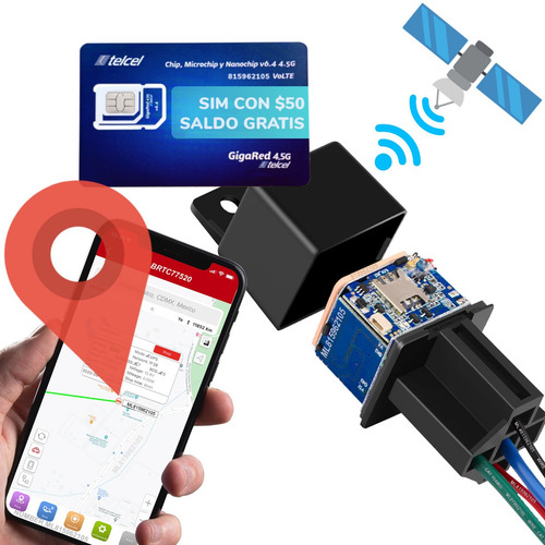 Imagen 1 de 7 de Gps Relay; Apagado Remoto, Monitoreo, Sim Y Sticker Gratis