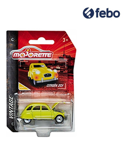 Auto Vintage Retro Majorette Citroen 2cv Color Amarillo Febo