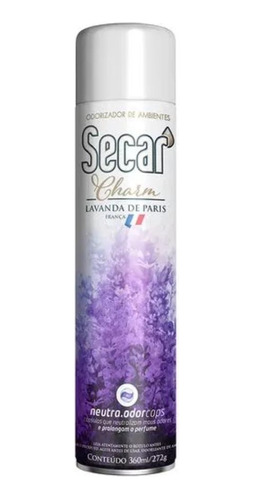 Odorizador De Ambientes Secar Charm 360ml Lavanda De Paris