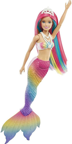 Barbie Sirena Dreamtopia Cabello Cambio De Color Mattel