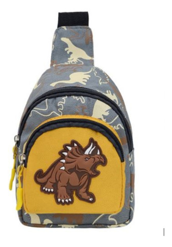 Morral Canguro De Dinosaurio Para Niños Con 2 Espacios