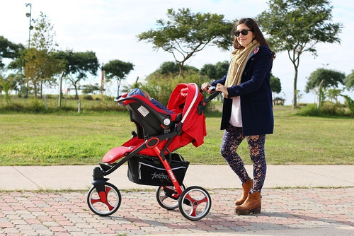 Imagen 2 de 10 de Cochecito Bebe Jogger C/ Huevito Butaca Auto Felcraft Camri