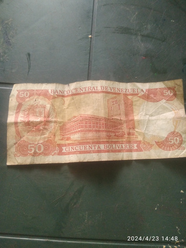 Billete De 50 Bolívares Del 1998