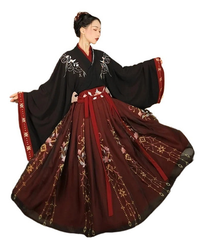 Traje Hanfu Tradicional Chino Mujer Antigua Dinastía Han