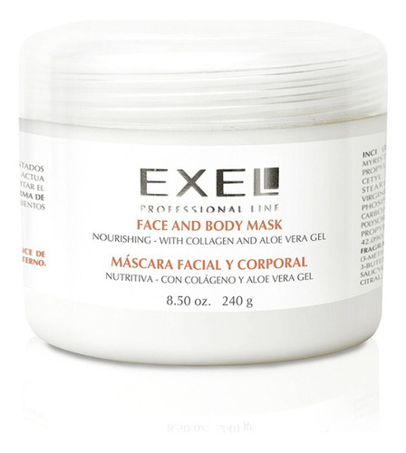 Exel Mascara Facial Y Corporal Nutritiva X 240 G