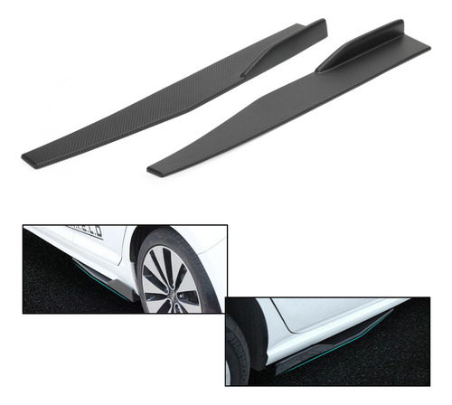 Par De Faldones Laterales De Fibra De Carbono For Coche 86c