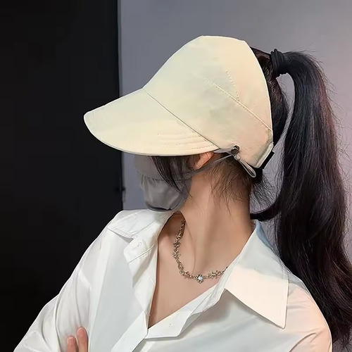 Sombrero Con Máscara De Verano Para Mujer, Gorro Para Sol, C